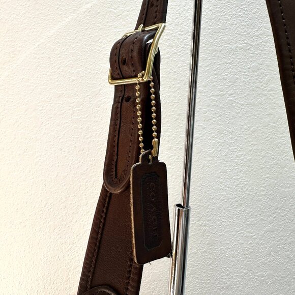Vintage Coach Suspender Bag 9490, in Mocha Leather, Pre serial NYC early 70s - Picture 4 of 15